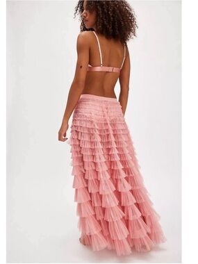 NWT Free People Return Of The Ruffle Maxi Slip -XS